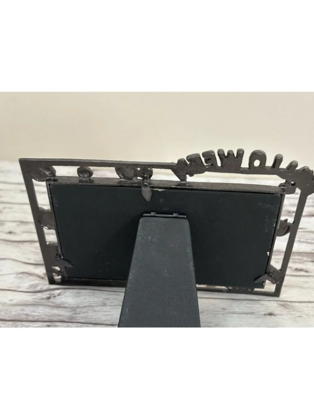 Retro Cute Halloween Fall Cat Bat Trick Or Treat Metal Picture Frame